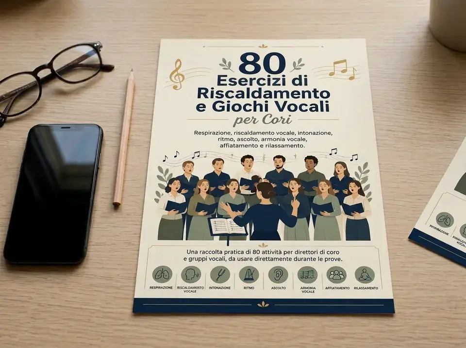 La guida stampata in formato A4 appoggiata su un tavolo accanto a uno smartphone