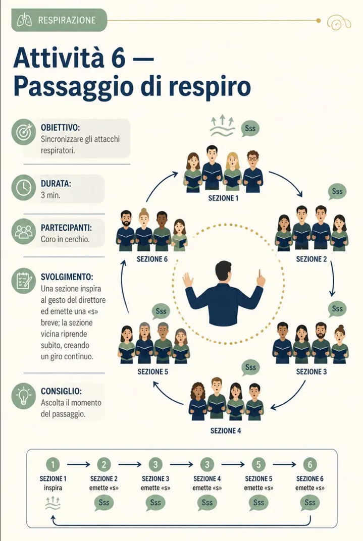 Pagina della guida di attività corali 6